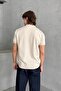 Men's Oversize Zippered Polo Neck Knitwear T-Shirt - 5