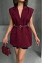 XXL Boutique Women's Belt Pocket Detailed Blazer Jacket X-Nbg076