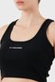 Cotton Slim Fit Square Collar Logo Top Top Lbnoosessfutn - 6