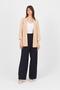 Stone Sleeve Fold Detail Open Front Jacket 3456 - 3