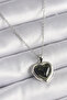316L Steel Silver Color Green Enamel Model Women's Necklace