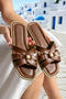 Lotus Women's Ultra Soft Soft Sole Thin Heel Orthopedic Daily Slippers with Pads