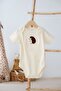 100% Cotton Cute Animal Embroidery Short Sleeve Single Top