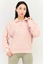Women Sportswear Fit Long Sleeve Outdoor Sweatshirt, Pink