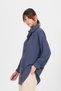 Anthracite Ruffle Collar Detailed Tie-Up Tunic 4856A - 7