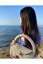 Jute Moderin Design Hand Bag for Women Lock Buckle Clutch Bag Bomeh Accessory