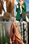 7059 Pretty Black Genuine Leather Water Resistant Waxed Canvas Messenger Shoulder School Bag - 5