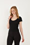 Women's 2'Li Pieces V-Neck Ribbed Short Sleeve T-Shirt, Blouse - 6