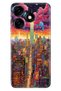 Tecno Spark 10 4g - 10C Case Colorful Custom Drawing Flexible Silicone Retro Newyork