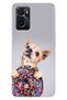 Oppo A76 Case Colorful Special Themed Patterned Silicone Tpu Stock Donut Dog