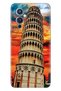 Case for Oneplus 9 Patterned Silicone Colorful Tpu Uv Pizza Tower