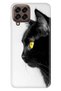 Case for Samsung Galaxy M33 Printed Flexible Silicone Cover Cat Look