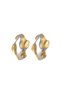 Cercei Bicolor Inox Sic Moda 6028