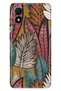 Tcl 303 Case Silicone Colorful Phone Case Leaves