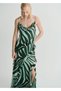 Zebra Print Flounce Dress