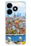 Tecno Spark 10 4g - 10C Case Colorful Custom Drawing Flexible Silicone Istanbul