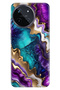 Realme 11 4g Case Colorful Trendy Patterned Silicone Tpu Special Design Sharp Amethyst