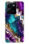 Vivo Y22S -Y35 Case Colorful Tpu Uv Printed Patterned Silicone Sharp Amethyst