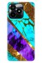 Realme C53 Case (Rmx3760) Compatible Patterned Silicone Colorful Tpu Uv Nezih Marble