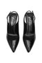 Elit Calissa Women's Genuine Patent Leather Classic Heeled Shoes Black - 3