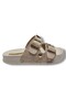 Capri 9001-25 leather double strap buckle women's slippers - 2