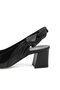 Elit Amina Women's Genuine Leather Classic Heeled Shoes Black - 7