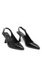 Elit Calissa Women's Genuine Patent Leather Classic Heeled Shoes Black