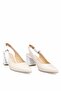 Elit Amina Women's Genuine Leather Classic Heeled Shoes Beige
