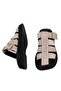 Elit Florencia Women's Genuine Suede Leather Orthopedic Flat Slippers Gray - 4