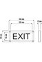 Led Illuminated Emergency Exit Sign, Bidirectional Signage (Corporate), Directional Signage - 2
