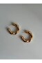 Steel Rose Gold Vintage Model Auger Hoop Geneva Earrings - Does Not Tarnish -