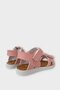 Velcro Plush Bowknot Girls' Sandals Pudra - 5