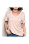 Women's V-Neck Short Sleeve Relaxed Fit T-Shirt - 4