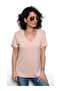 Women's V-Neck Short Sleeve Relaxed Fit T-Shirt