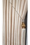 Linen Textured Gold Lurex Multicolor Cream Panel Background Curtain Heavy Weight Single Wing Frequently Pleated