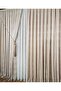 Linen Textured Gold Lurex Multicolor Cream Stone Board Background Curtain Heavy Weight Single Wing Frequently Pleated - 5