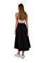 Women's Poplin Skirt with Elastic Waist - 3