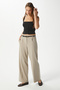 Women's City Elastic Waist Poly Viscose Stone Woven Trousers - 2