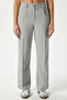 Women's City Elastic Waist Poly Viscose Light Gray Woven Trousers - 7