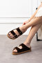 Tokyo Genuine Leather Cork Sole Orthopedic High Eva Women's Slippers - 2
