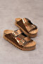 Tokyo Genuine Leather Cork Sole Orthopedic High Eva Women's Slippers