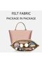 Bag Organizer Insert Made of Felt, Beige, Large - 6