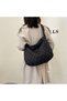 Black Fashion Quilted Women Underarm Shoulder Bag Nylon Hobo Large Capacity - 4