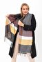 Soft Textured Fish Back Patterned Thick Shoulder Shawl