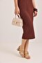 Stylish Paulo Model Mini Size Beige Shoulder and Hand Bag - 3
