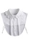 Women's Ruffle Detail Special Design Collar Collar Dressing Neck Collar Half Shirt
