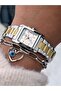 Yellow Color Steel Strap Waterproof Wristwatch - 4