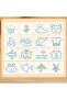لوحة رسم مغناطيسية، خرز، قلم فجل، لوحة تعليمية مبكرة مونتيسوري، أرنب - 5