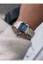 Brand Steel Strap Waterproof Rose Color Stone Women's Wristwatch + bracelet - 4
