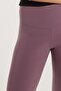 Women's Super Slim Elastic Waist Interlock Standard Size Normal Waist Dusty Rose Tights - 3